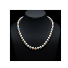 pearl necklace isolated on white