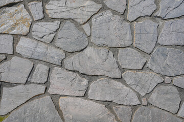 Closeup of dark gray walkway stones