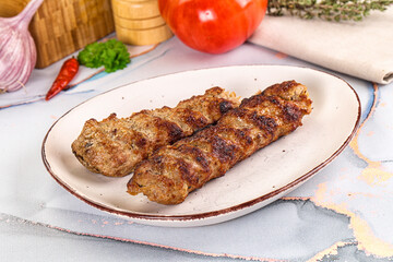 Beef kebab minced meat shashlik