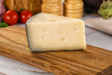 Sheep hard cheese Caprino Romano
