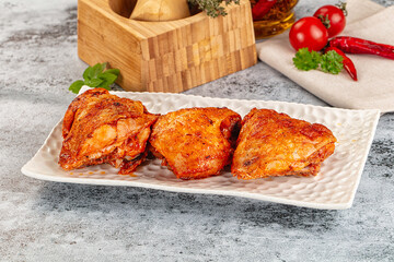 Baked marinated crispy chicken tighs