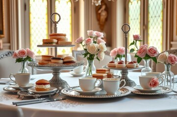 Victorian Style Wedding Catering Table