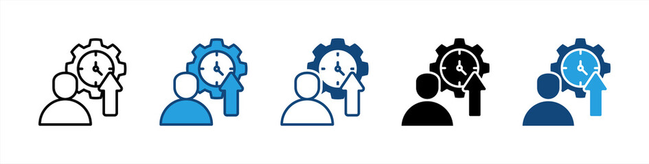 Productive icon sheet multiple style collection