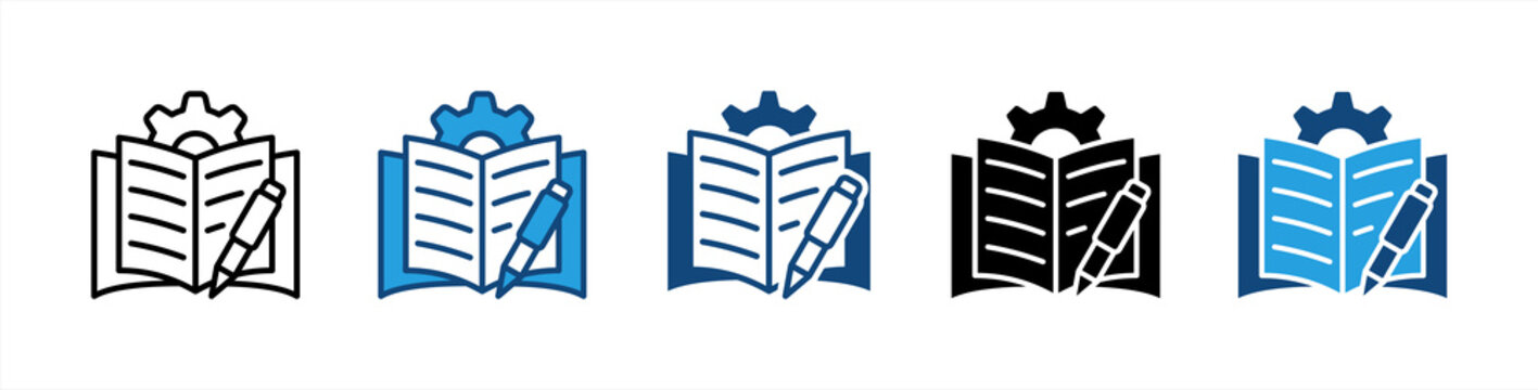 Learning icon sheet multiple style collection