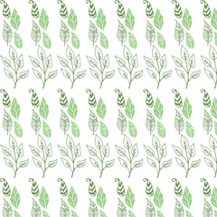 digital silk scarf design with seamless textile pattern