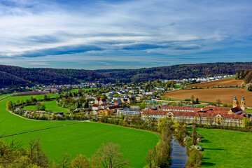 Naklejka premium beautiful morning in the ancient city of Eichstatt