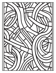 Mindful Patterns Coloring Pages For Adults & Teens,  black and white, line art, illustration, bold and easy coloring page, bold & easy coloring book, stress relief ,coloring book, coloring page