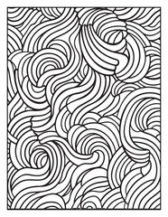 Mindful Patterns Coloring Pages For Adults & Teens,  black and white, line art, illustration, bold and easy coloring page, bold & easy coloring book, stress relief ,coloring book, coloring page