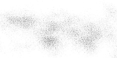 Dust Overlay Distress Grainy Grungy Effect. Distressed Backdrop Vector Illustration. Isolated Black on White  Grunge with fine grains isolated on white background. Vector illustration