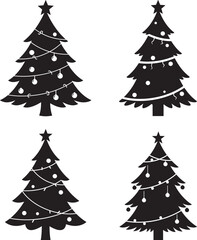 Obraz premium Christmas Tree icon vector illustration