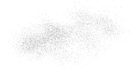  Grunge with fine grains isolated on white background. Vector illustration Vector random gritty background. scattered tiny particles, grunge black texture overlay pattern sample on background.