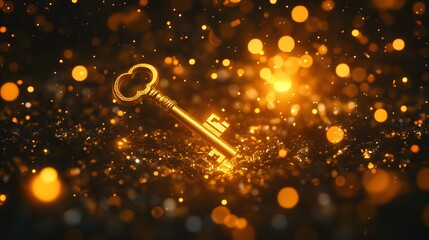 Key of Destiny: A Glorious Golden Artifact Illuminating Pathways of Renewal and Personal Empowerment