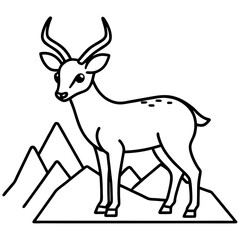 deer silhouette vector