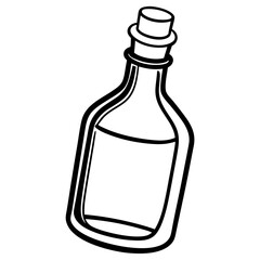 bottle of wine vector
