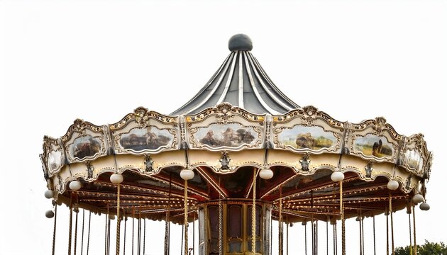 carouse on white or white background