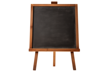 Rustic Wooden Easel Chalkboard: Perfect for Messaging on transparent background png