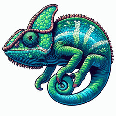 Chameleon Silhouette, Chameleon vector 