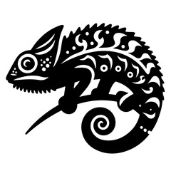 Chameleon Silhouette, Chameleon vector 