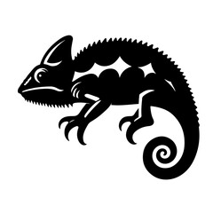 Chameleon Silhouette, Chameleon vector 