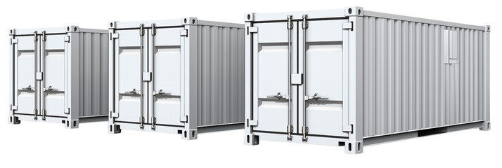 Intermodal Container System: Efficient Logistics Solution on transparent background png