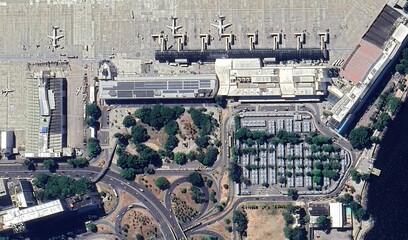 High-Resolution Aerial View of a Airport