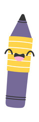 Kawaii pencil stationery cartoon character
