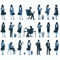 business peolple silhouette