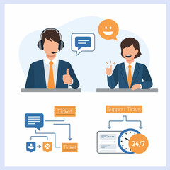 Troubleshooting and Tech Support Icons
