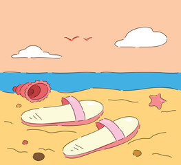 Summer Beach Essentials Dont Forget to Pack Your Flip Flops and Seashells for Endless Fun