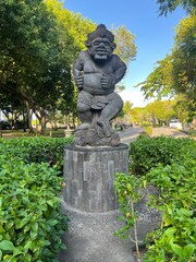 Fototapeta premium Bali. Nusa Dua. Statue, trees in the background