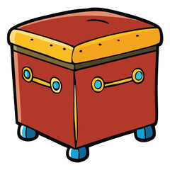 old wooden box with a lid