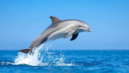 Fototapeta premium Dolphin leaping in the ocean