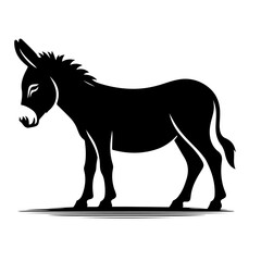 Fototapeta premium donkey silhouette 