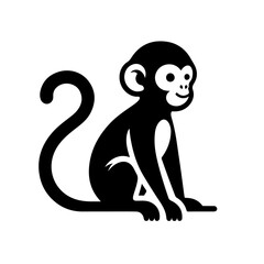 Fototapeta premium monkey silhouette