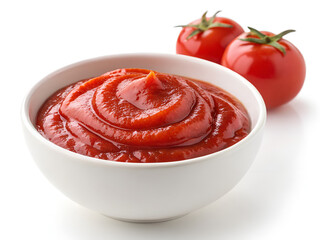 Tomato ketchup in bowl delicious homemade sauce recipe condiment fresh tomatoes