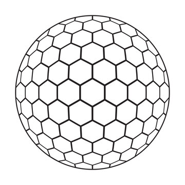 Abstract hexagonal sphere