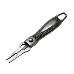 Obraz premium Angled Fishing Pliers with Textured Handle and Open Jaws.
