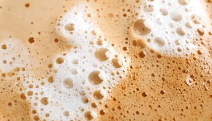 Close-up of coffee foam
