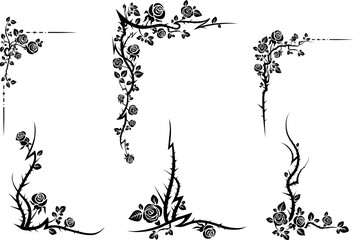 Roses corners set