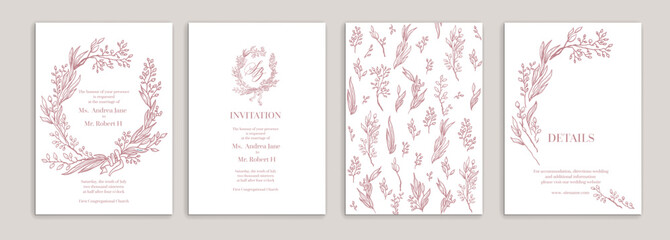 Wedding cards set