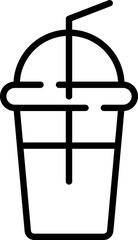 Drink cup icon - Editable Stroke SVG, fully scalable.