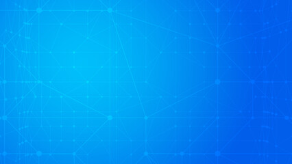 Technology abstract background. Dots connected by lines. Minimalist mesh backdrop. Abstract polygonal shape. Plexus circles.