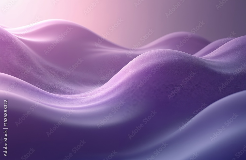 Poster Abstract background features elegant purple waves. Modern design element with smooth curves. Ideal for web, presentations, design projects. Use for wallpaper, banners, posters, booklets, creative