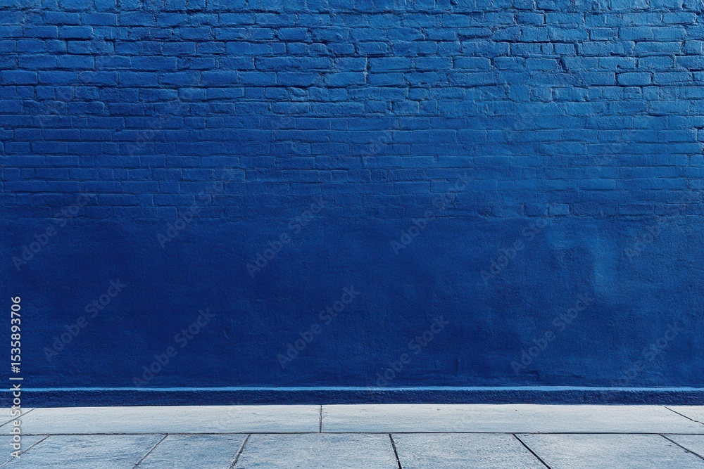 Poster Gradient Blue Background showing Smooth Transition from Dark to Light with Folded Piece