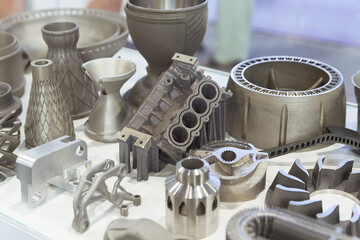 Samples produced by printing a 3D printer from a metal powder