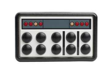 Fototapeta premium RetroStyle Game Controller with Multiple Buttons and Indicators.