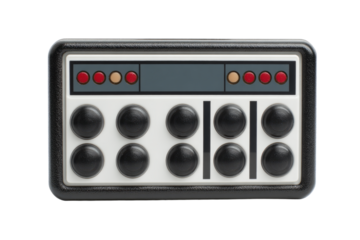 RetroStyle Game Controller with Multiple Buttons and Indicators.