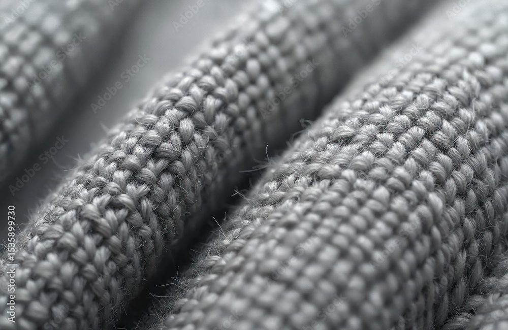 Poster close-up gray woven fabric texture. material is rough cotton burlap. abstract textile background. de