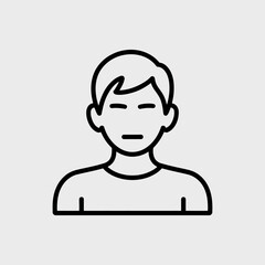 Metaverse avatar icon vector, Digital user icon