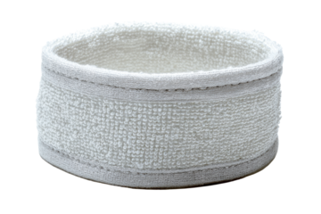 Terrycloth Wristband White Soft and Absorbent for Sports and Fitness Activities.